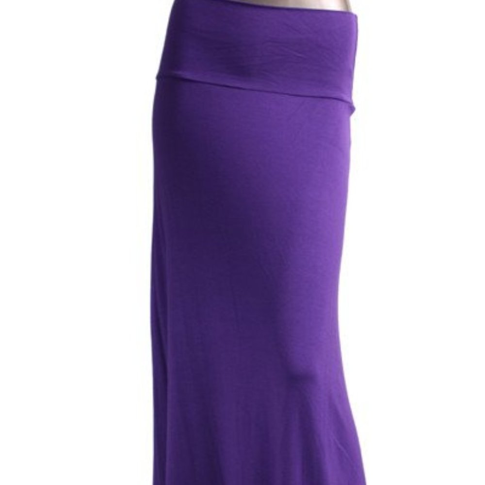 Women's Purple Maxi Skirt